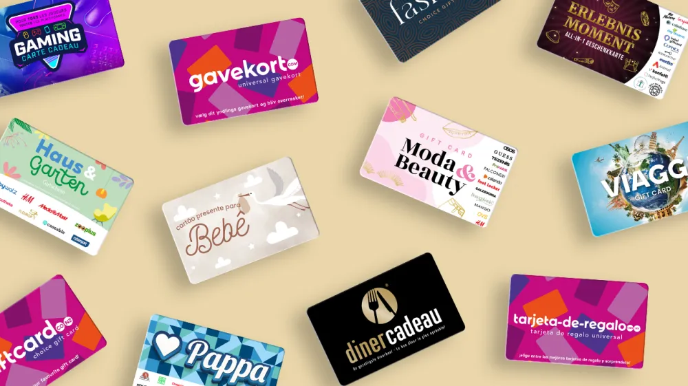 Cheques regalo internacionales