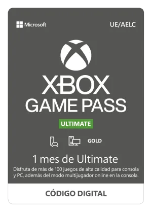 Tarjeta regalo Xbox Game Pass Ultimate 1M