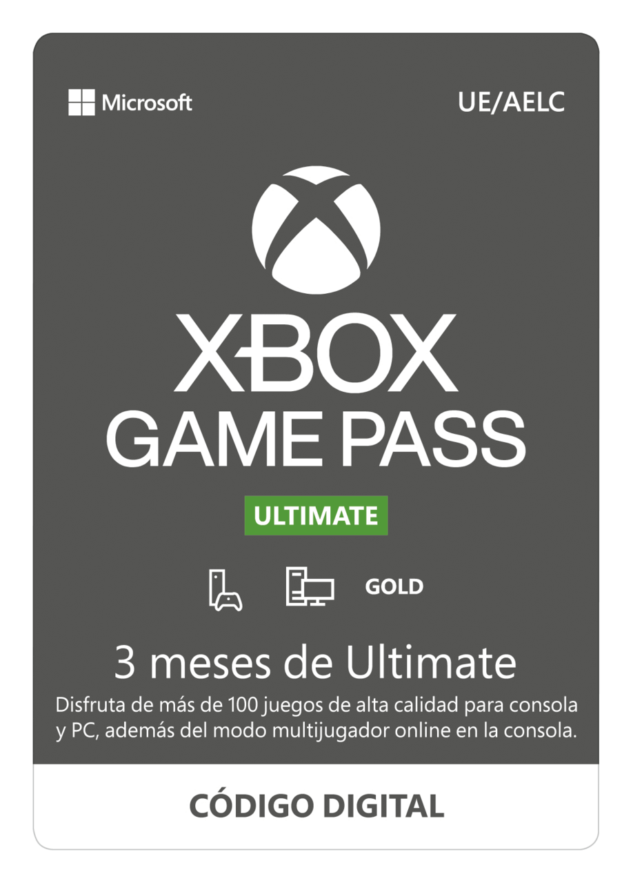 Tarjeta regalo Xbox Game Pass Ultimate 3M