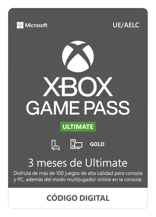 Tarjeta regalo Xbox Game Pass Ultimate 3M
