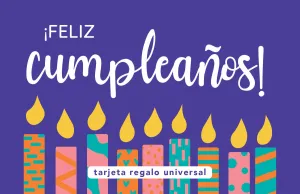 Tarjeta regalo Feliz Cumpleaños