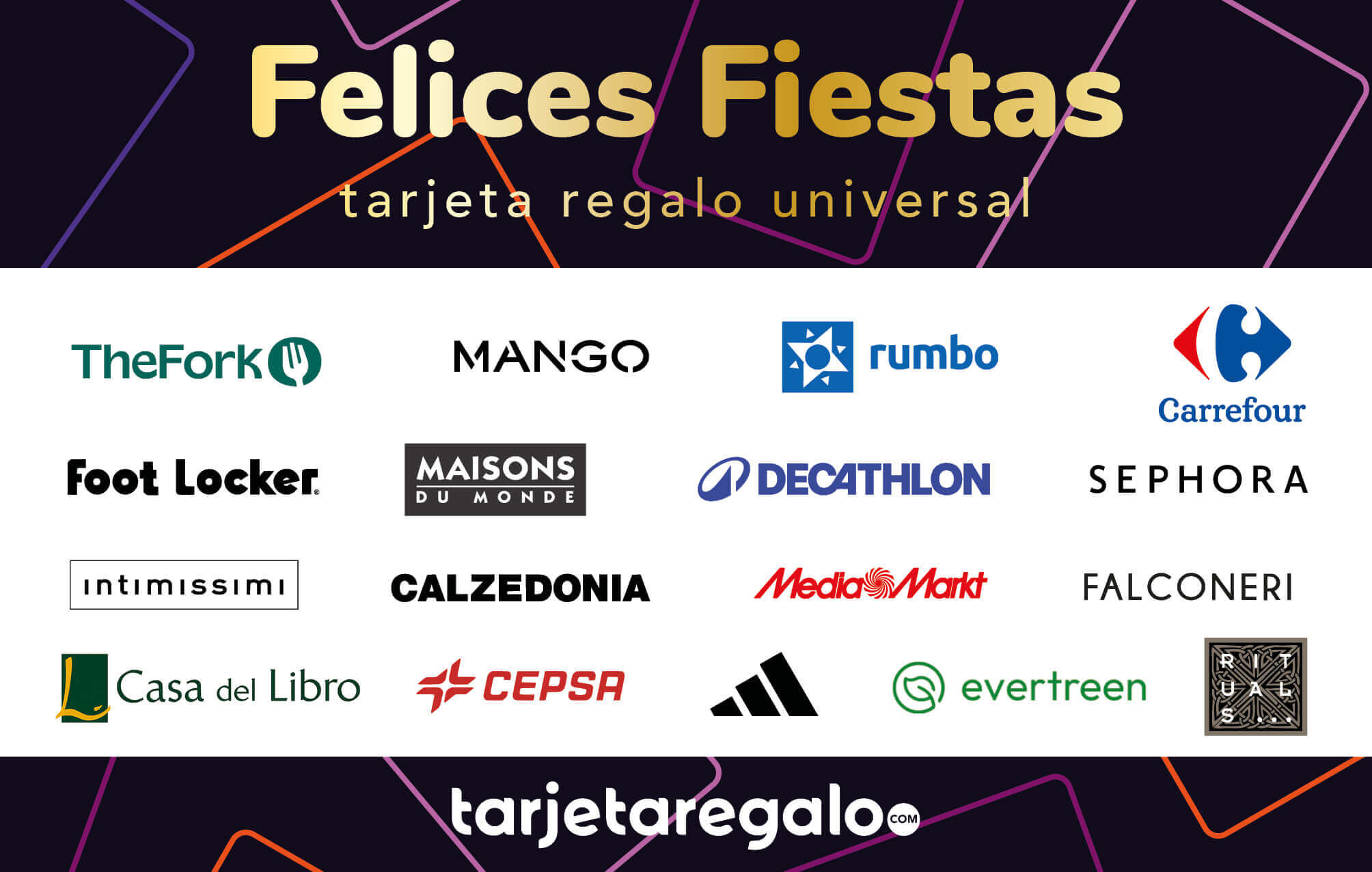 Tarjeta Regalo Felices Fiestas