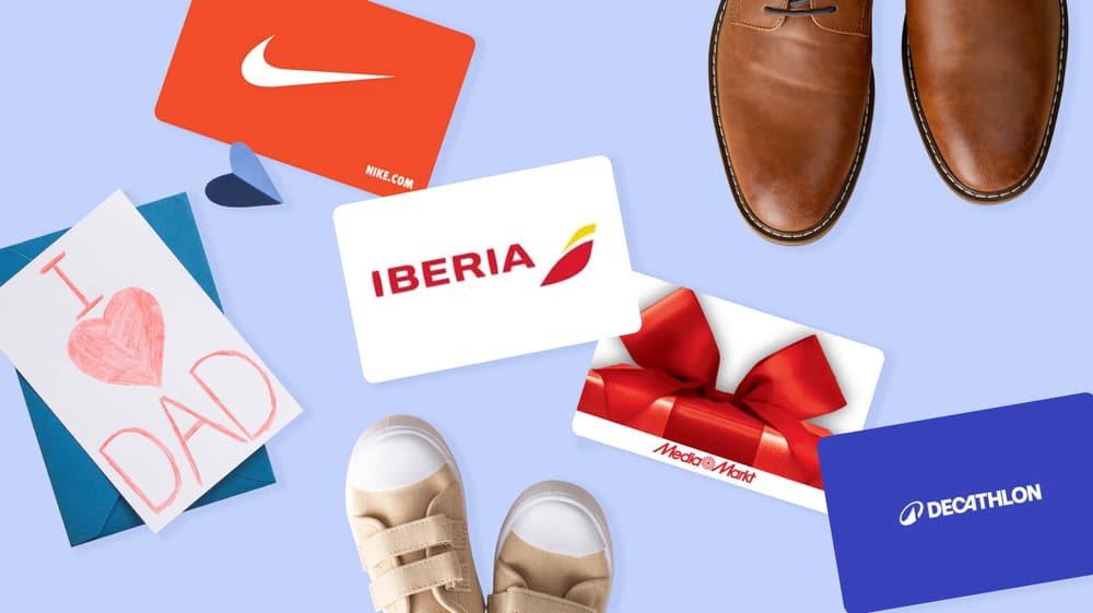 Las mejores tarjetas regalo para el Día del Padre