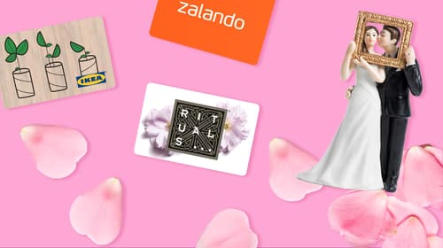 Las mejores tarjetas regalo para bodas