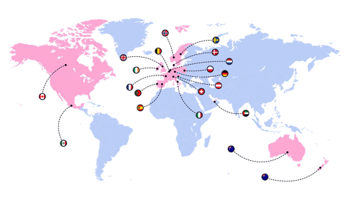 Cheques regalo internacionales para más de 20+ países
